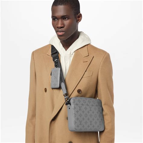 louis vuitton duo messenger bag grey|Louis Vuitton shadow duo Messenger.